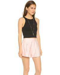 Черный укороченный топ от Theory