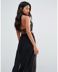 Черный укороченный топ от Wolfwhistle