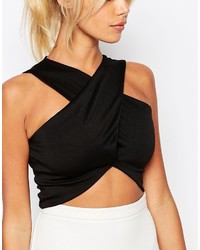 Черный укороченный топ от Fashion Union