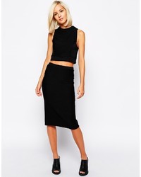 Черный укороченный топ от The Laden Showroom