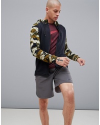 Мужской черный флисовый худи с камуфляжным принтом от Nike Training