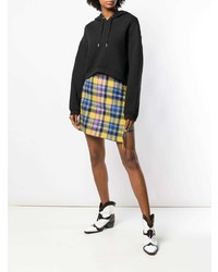 Женский черный флисовый худи от T by Alexander Wang