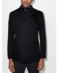 Мужской черный хлопковый двубортный пиджак от 1017 Alyx 9Sm