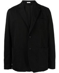 Мужской черный хлопковый пиджак от Alexander McQueen