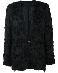 Мужской черный хлопковый пиджак от Ann Demeulemeester