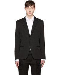 Мужской черный хлопковый пиджак от Calvin Klein Collection
