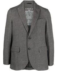 Мужской черный хлопковый пиджак от Circolo 1901