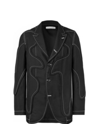Мужской черный хлопковый пиджак от Comme Des Garcons SHIRT