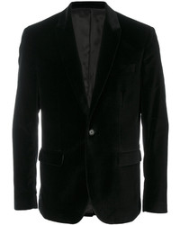 Мужской черный хлопковый пиджак от Dondup