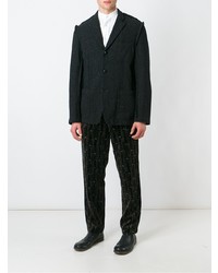 Мужской черный хлопковый пиджак от Comme Des Garçons Vintage