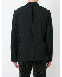 Мужской черный хлопковый пиджак от Comme Des Garçons Vintage