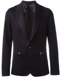 Мужской черный хлопковый пиджак от Lanvin