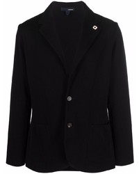 Мужской черный хлопковый пиджак от Lardini