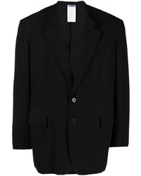 Мужской черный хлопковый пиджак от Magliano