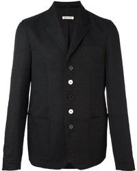 Мужской черный хлопковый пиджак от Marni