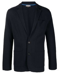 Мужской черный хлопковый пиджак от N.Peal