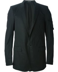 Мужской черный хлопковый пиджак от Nicolas Andreas Taralis