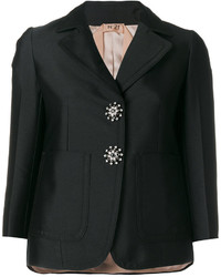 Женский черный хлопковый пиджак от No.21