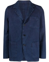 Мужской черный хлопковый пиджак от Officine Generale