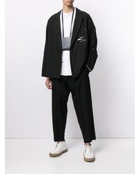 Мужской черный хлопковый пиджак от Yoshiokubo