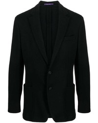 Мужской черный хлопковый пиджак от Ralph Lauren Purple Label