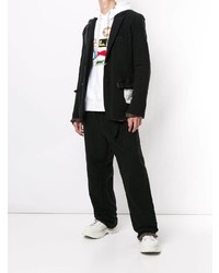 Мужской черный хлопковый пиджак от Maison Mihara Yasuhiro