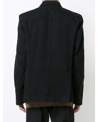 Мужской черный хлопковый пиджак от Isabel Benenato