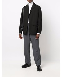 Мужской черный хлопковый пиджак от Oamc