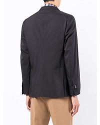 Мужской черный хлопковый пиджак от Brioni