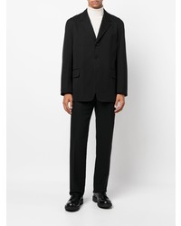 Мужской черный хлопковый пиджак от Auralee