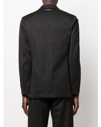 Мужской черный хлопковый пиджак от Societe Anonyme