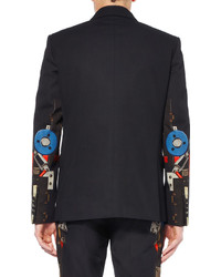 Мужской черный хлопковый пиджак от Givenchy