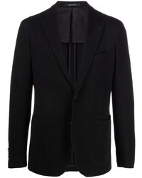 Мужской черный хлопковый пиджак от Tagliatore