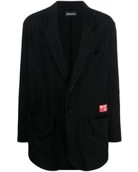 Мужской черный хлопковый пиджак от Undercoverism