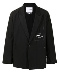 Мужской черный хлопковый пиджак от Yoshiokubo