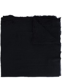 Женский черный хлопковый шарф от Faliero Sarti