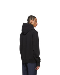 Мужской черный худи с вышивкой от Undercover