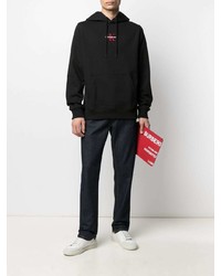 Мужской черный худи с вышивкой от Calvin Klein Jeans