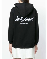 Женский черный худи с вышивкой от Chiara Ferragni