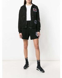 Женский черный худи с вышивкой от McQ Alexander McQueen