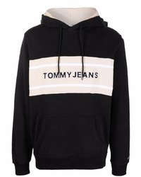 Мужской черный худи с вышивкой от Tommy Jeans