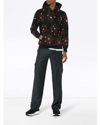 Мужской черный худи с принтом от Wacko Maria