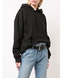 Женский черный худи с принтом от RtA