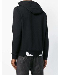 Мужской черный худи с принтом от Fendi