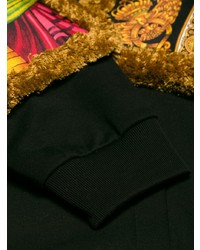 Мужской черный худи с принтом от Versace