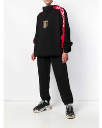 Мужской черный худи с принтом от Balenciaga