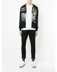 Мужской черный худи с принтом от Hysteric Glamour