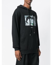 Мужской черный худи с принтом от Throwback.