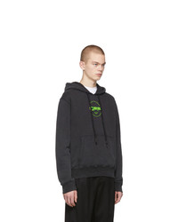 Мужской черный худи с принтом от Off-White