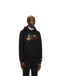 Мужской черный худи с принтом от Givenchy